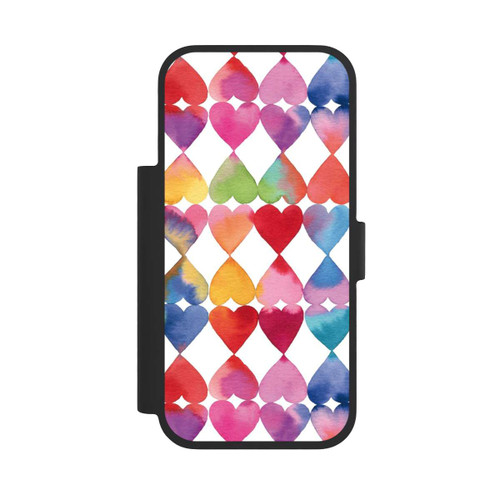 Apple iPhone 17 Pro NIVOflip Buntes Herz Watercolor Muster