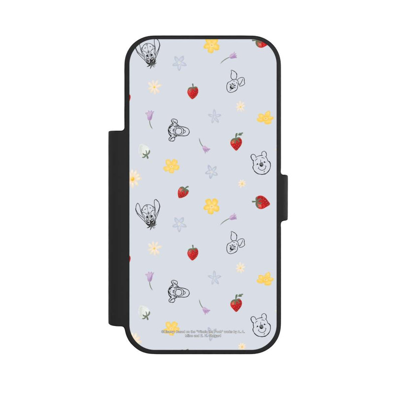 iPhone 17 Pro NIVOflip Winnie Puuh und Freunde Erdbeer Muster Blau