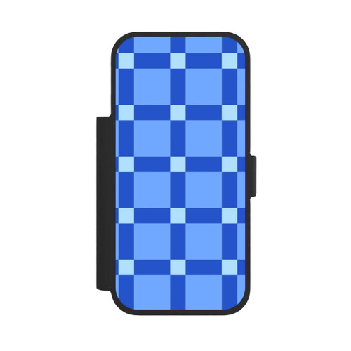 Apple iPhone 17 Pro NIVOflip Big Blue Checked Pattern