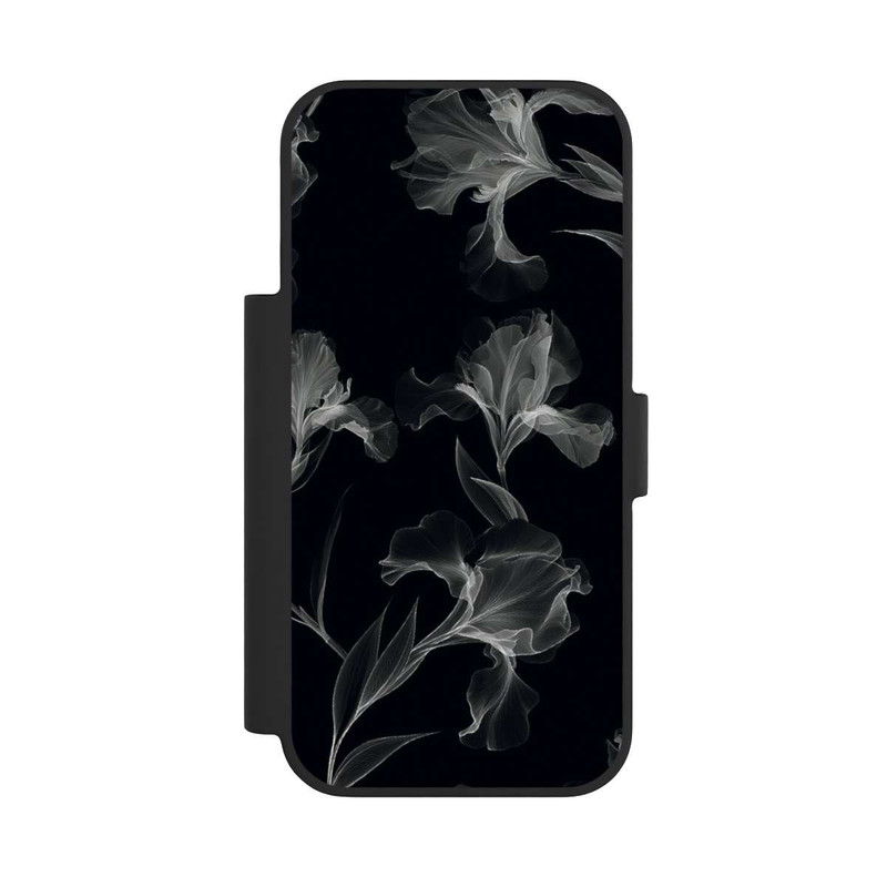 iPhone 17 Pro NIVOflip Blumen Schwarz-Weiß Röntgenaufnahme