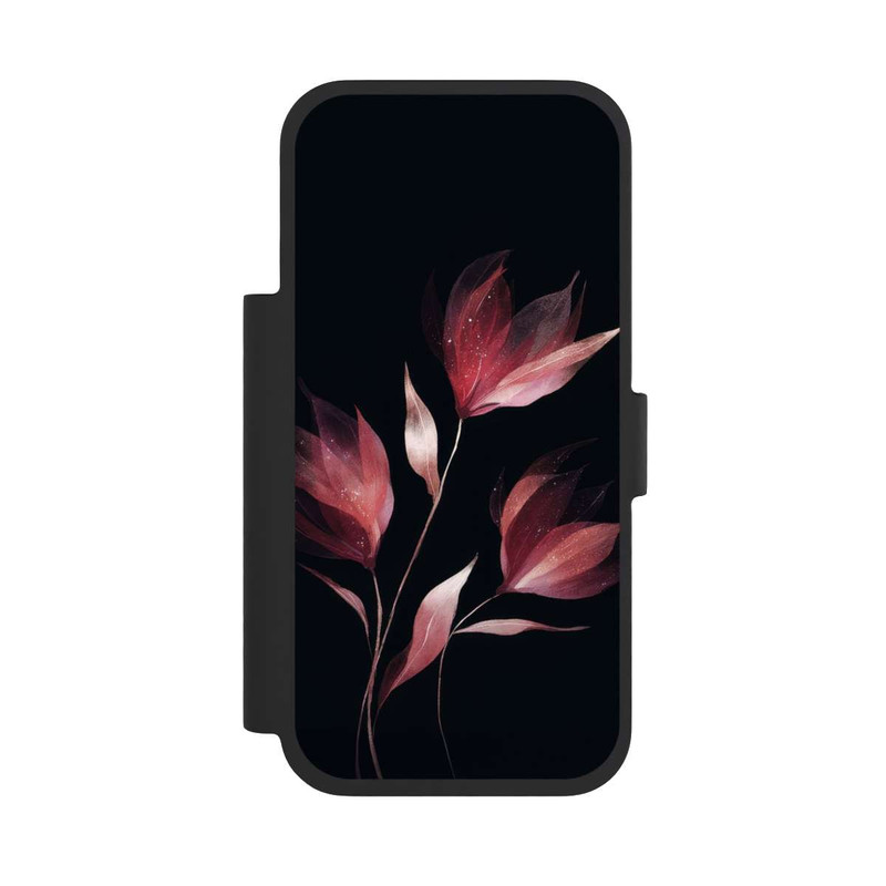 iPhone 17 Pro NIVOflip Burgunderrote Blume Negativ