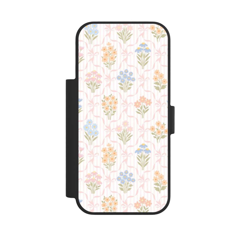 iPhone 17 Pro NIVOflip Vintage Frühlingsblumenstrauß im Cottagecore Stil