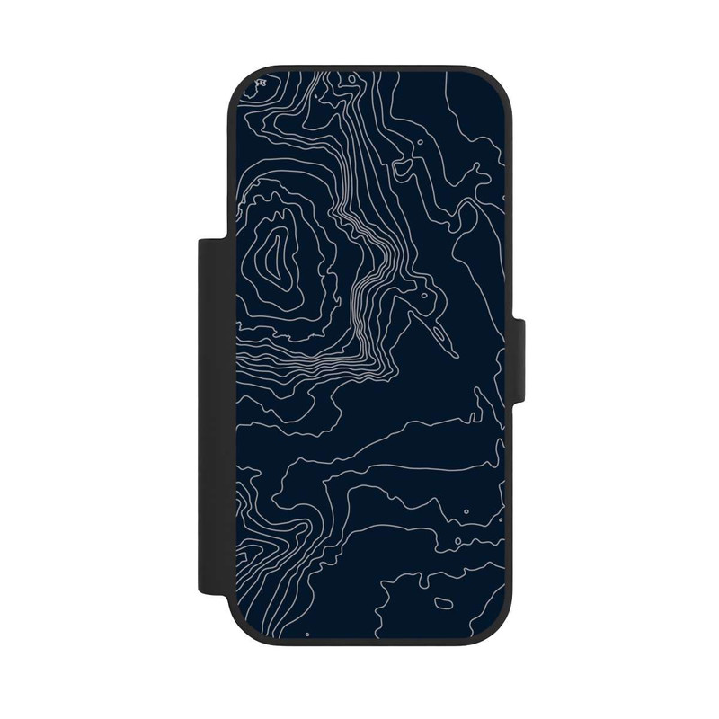 iPhone 17 Pro NIVOflip Lignes de Contour de Montagne Sombres