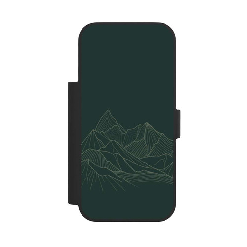 Apple iPhone 17 Pro NIVOflip Berg Line Art Grün