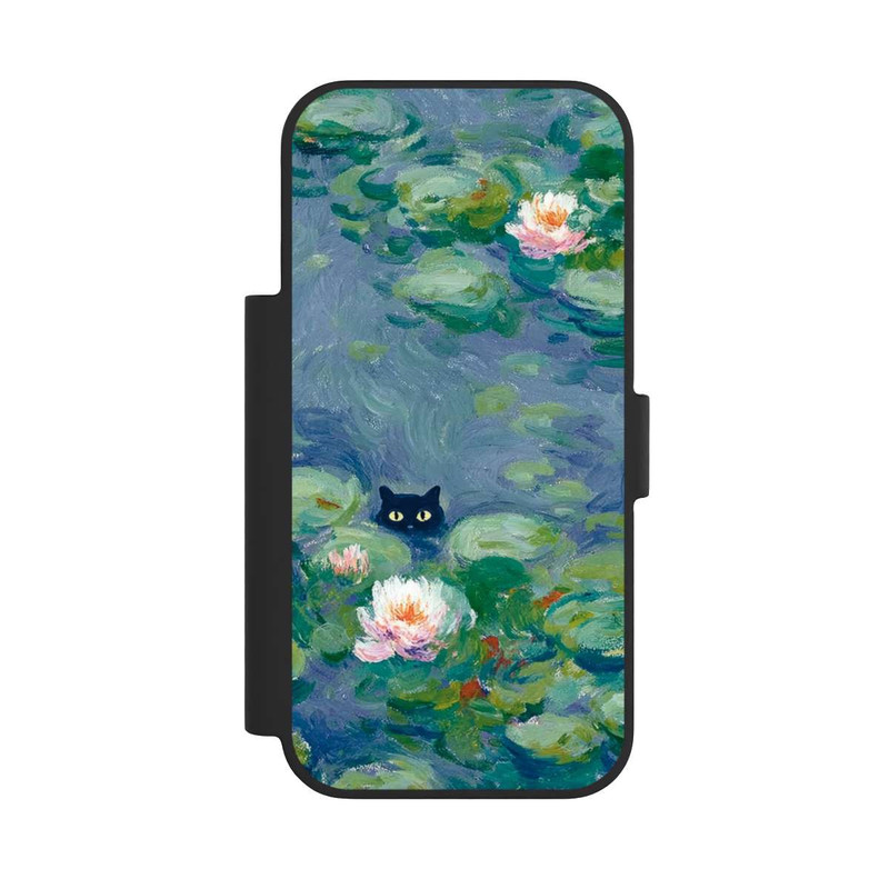 iPhone 17 Pro NIVOflip Katze im Teich Gemälde