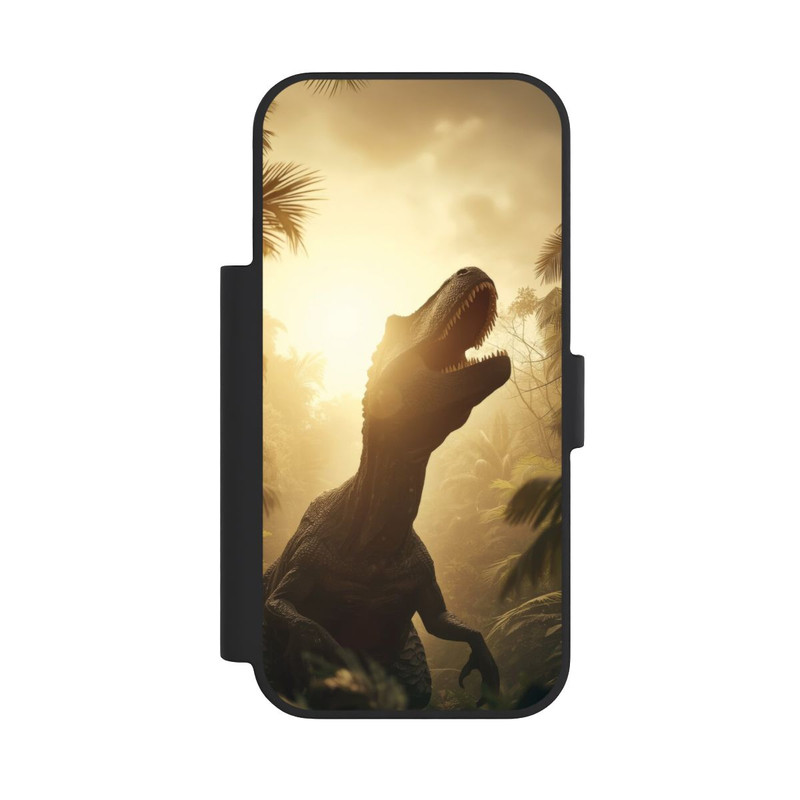 iPhone 17 Pro NIVOflip Dinosaurier im Urwald mit KI