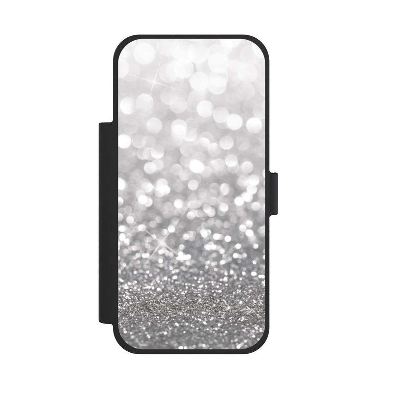 iPhone 17 Pro Max NIVOflip Pluie de Paillettes Argentées Look
