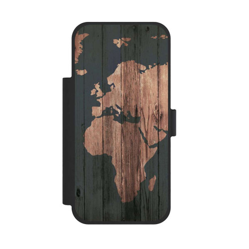 Apple iPhone 17 Pro Max NIVOflip Wooden World Map