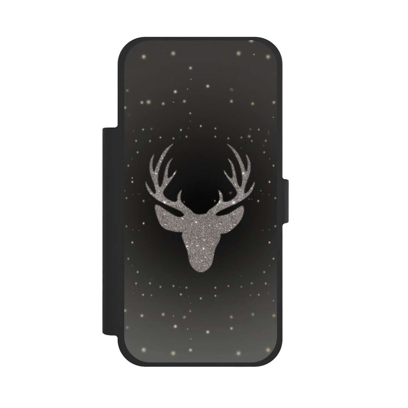 iPhone 17 Pro Max NIVOflip Hirsch Glitzer Look