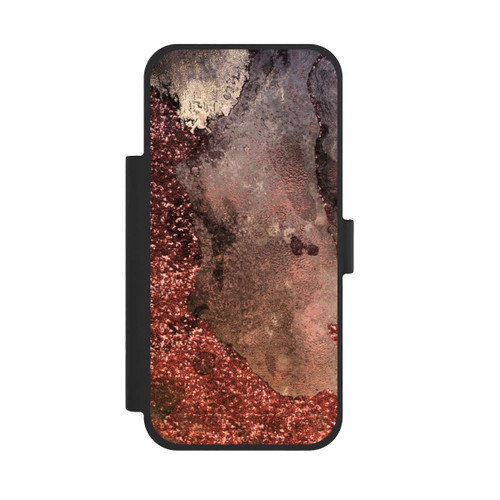 Apple iPhone 17 Pro Max NIVOflip  Brauner Glitzer Marmorlook