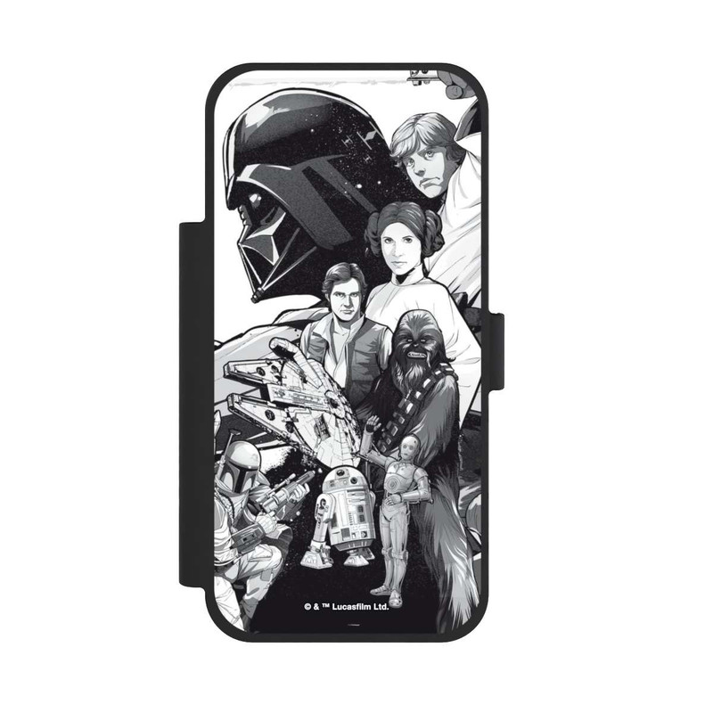iPhone 17 Pro Max NIVOflip StarWars Charaktere - Schwarz-Weiß