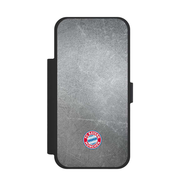 iPhone 17 Pro Max NIVOflip Klassisches FCB Logo Klein - Bunt auf Metalllook