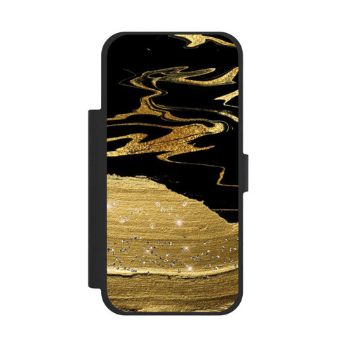 Apple iPhone 17 Pro Max NIVOflip Marble Golden Look Veins