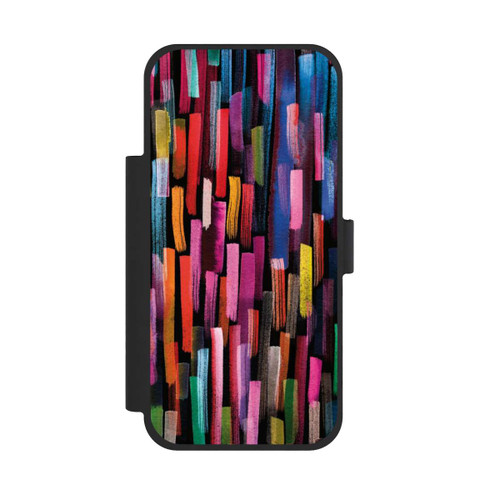 Apple iPhone 17 Pro Max NIVOflip Bunte Pinselstriche schwarz