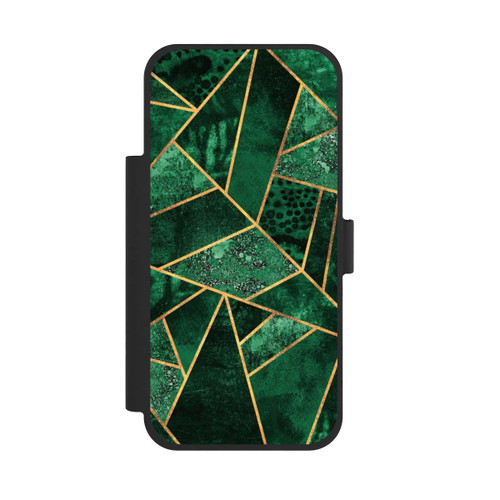 Apple iPhone 17 Pro Max NIVOflip Tief Smaragdgrün Golddruck