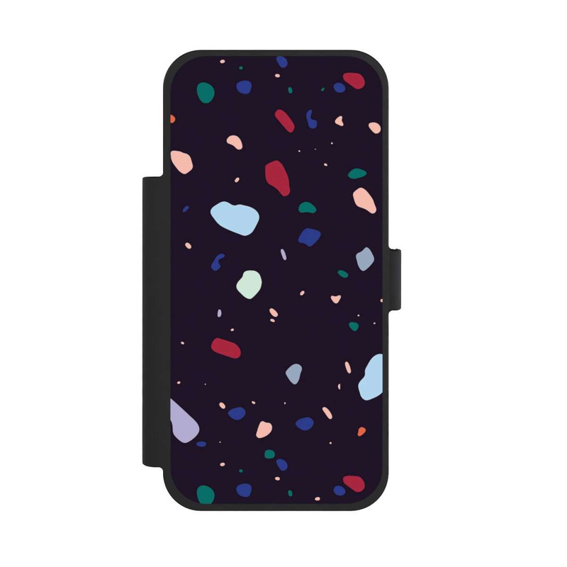 iPhone 17 Pro Max NIVOflip Moderner dunkel abgerundeter Terrazzo