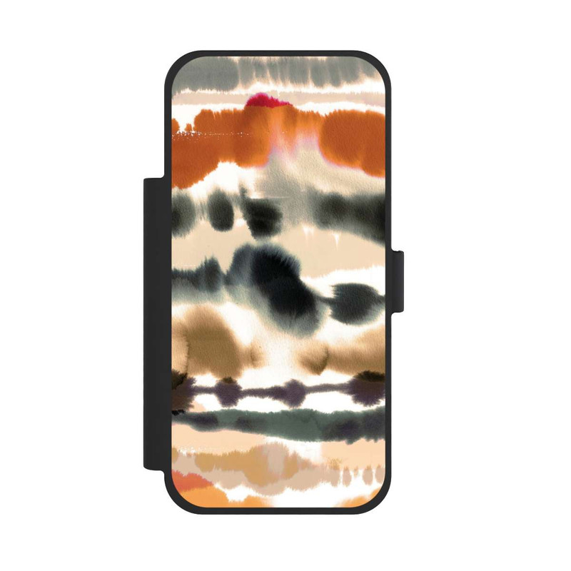 iPhone 17 Pro Max NIVOflip Weiche nautische Aquarelllinien Orange