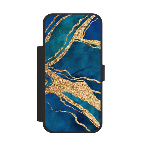 Apple iPhone 17 Pro Max NIVOflip Gemstone Blue Gold