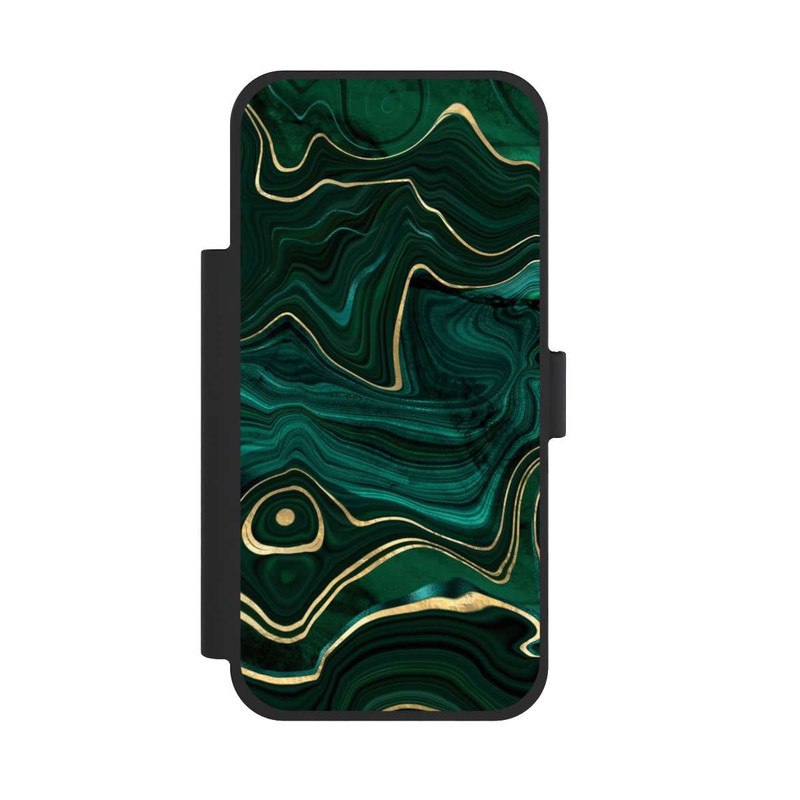 iPhone 17 Pro Max NIVOflip Malachite gold print