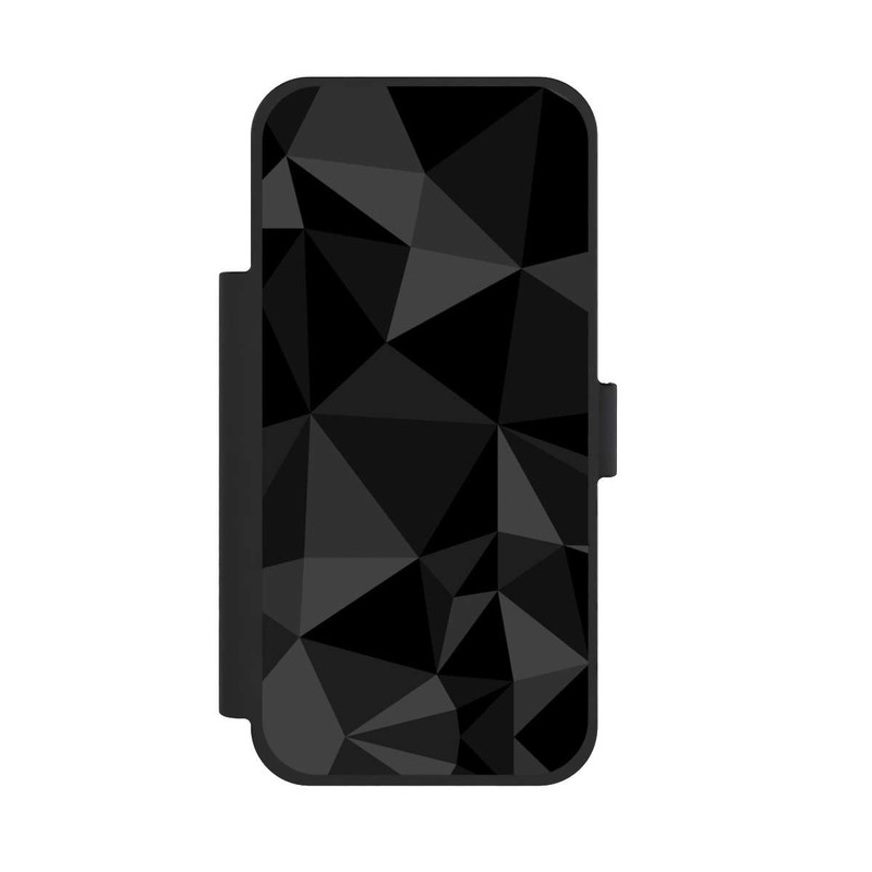 iPhone 17 Pro Max NIVOflip Polygonmuster schwarz
