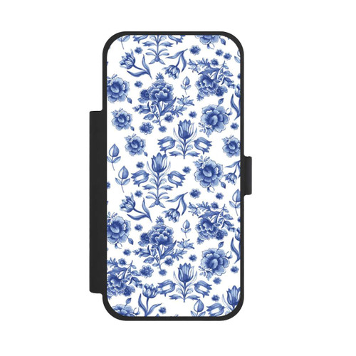 Apple iPhone 17 Pro Max NIVOflip Blaues Blumenmuster