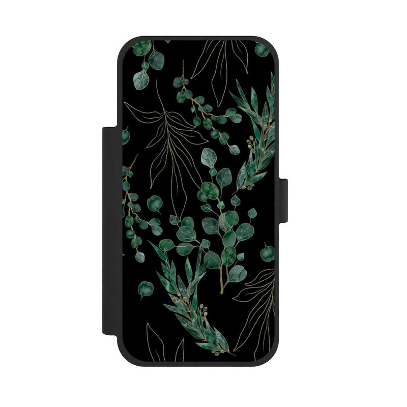 iPhone 17 Pro Max NIVOflip Eukalyptusblätter schwarz