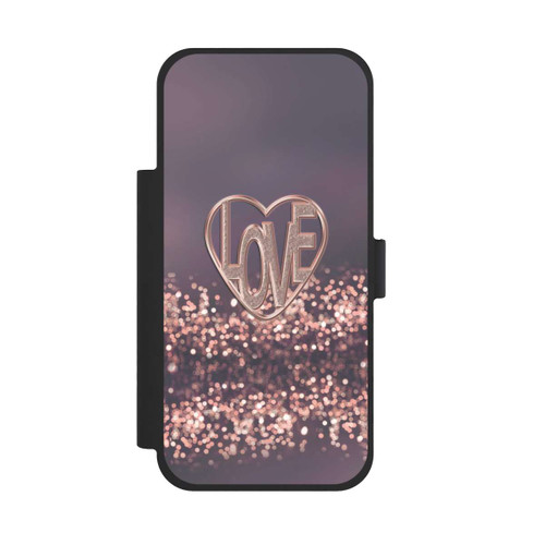 Apple iPhone 17 Pro Max NIVOflip LOVE Glitzerrosa
