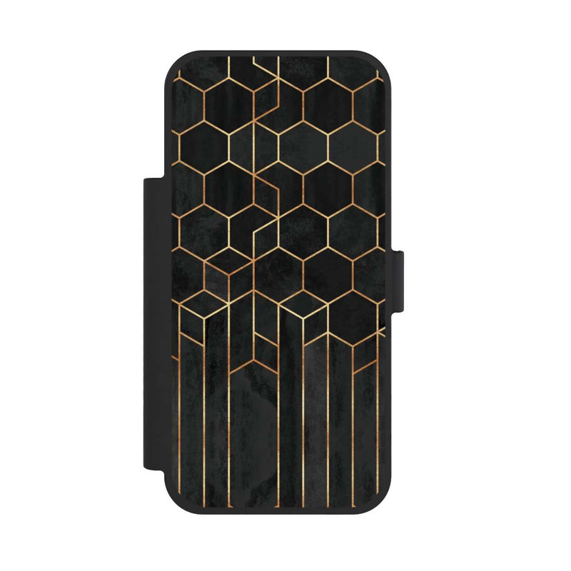 iPhone 17 Pro Max NIVOflip Schwarze Sechsecke