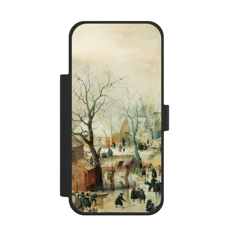 iPhone 17 Pro Max NIVOflip Winterlandschaft mit Schlittschuhläufern - Hendrick Avercamp
