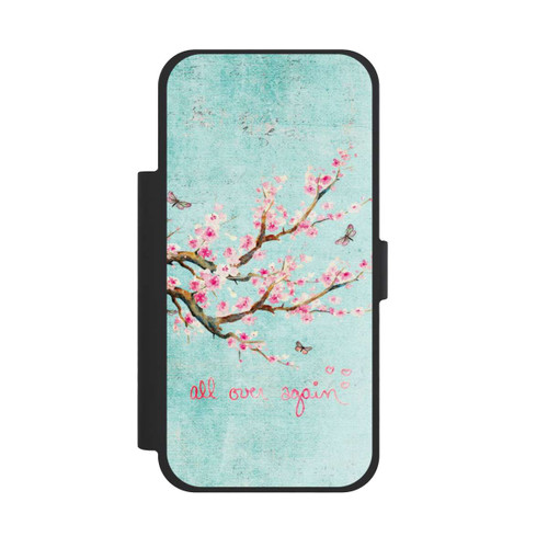 Apple iPhone 17 Pro Max NIVOflip Cherry Blossom Tree Pattern Blue