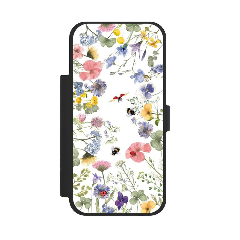 iPhone 17 Pro Max NIVOflip Bunte Frühlingsblumen und Bienen