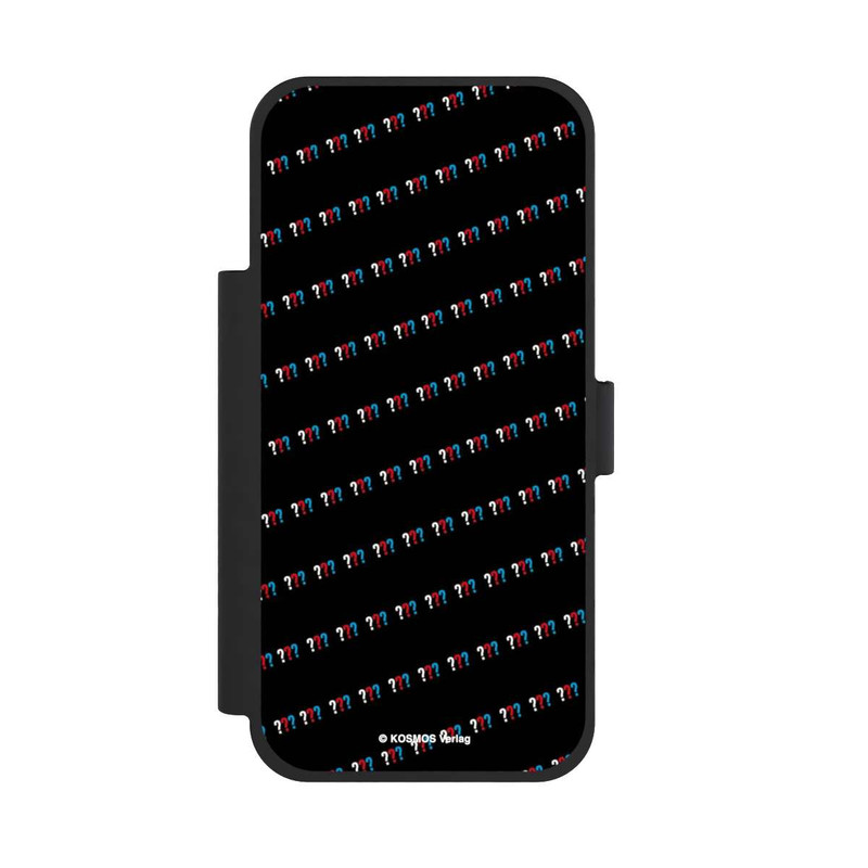 iPhone 17 Pro Max NIVOflip Drei Fragezeichen Muster Schräg
