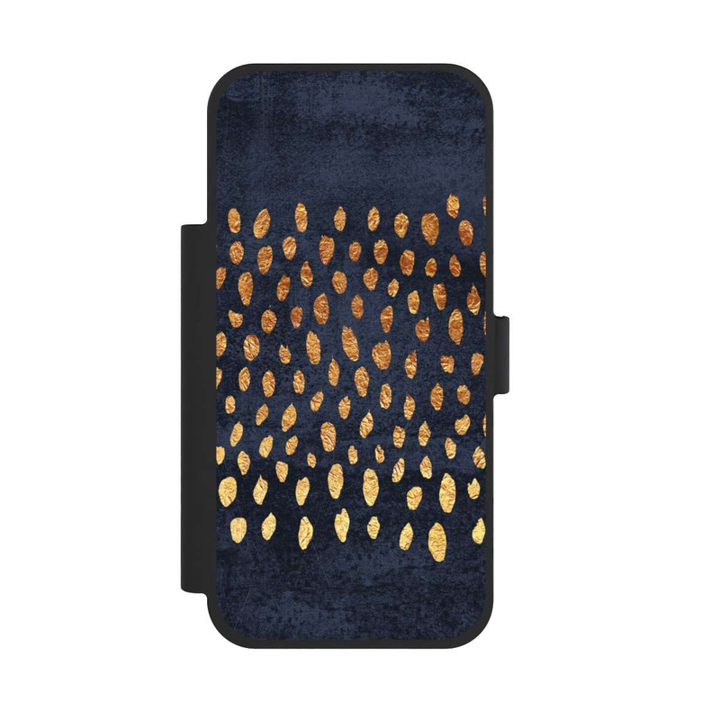 iPhone 17 Pro Max NIVOflip Muster Gold und Marine