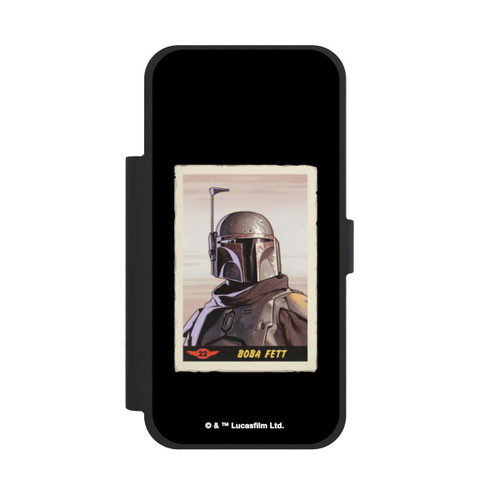 Apple iPhone 17 Pro Max NIVOflip Boba Fett Badges Schwarzer Hintergrund