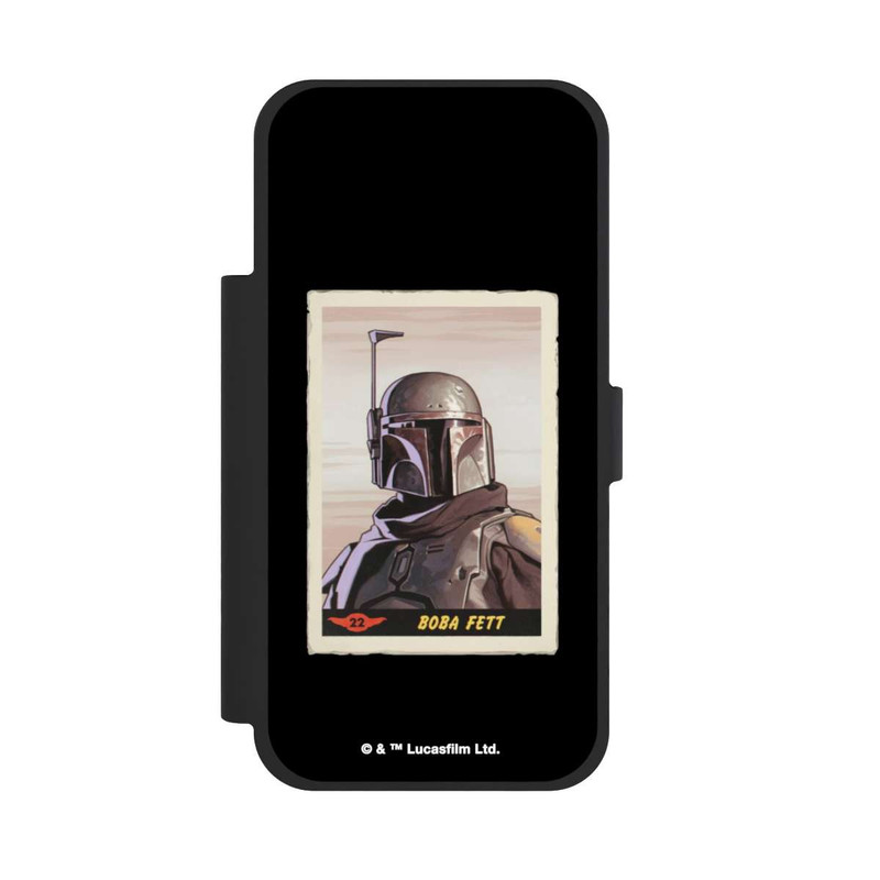 iPhone 17 Pro Max NIVOflip Boba Fett Badges Schwarzer Hintergrund