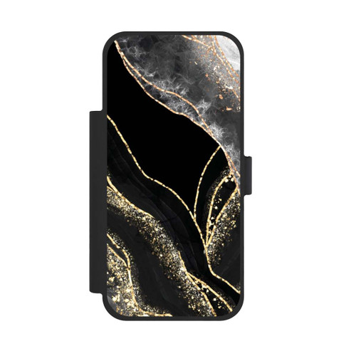 Apple iPhone 17 Pro Max NIVOflip Dark Marble Gold