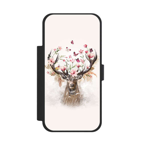 Apple iPhone 17 Pro Max NIVOflip Hirsch Blumen Geweih