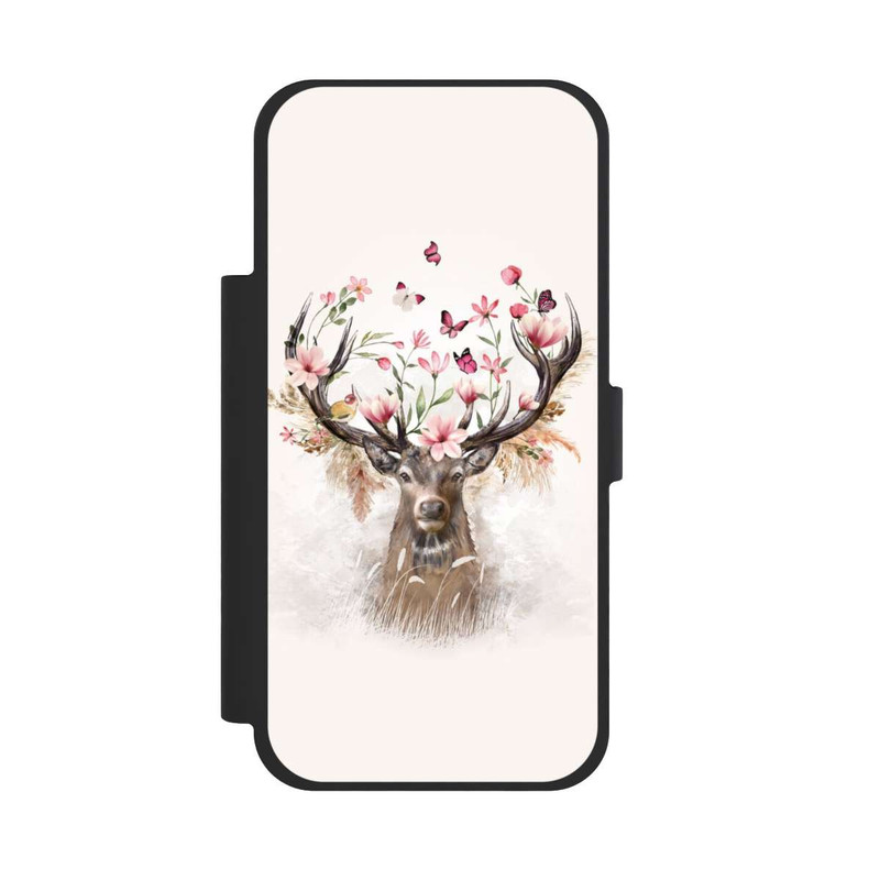 iPhone 17 Pro Max NIVOflip Hirsch Blumen Geweih