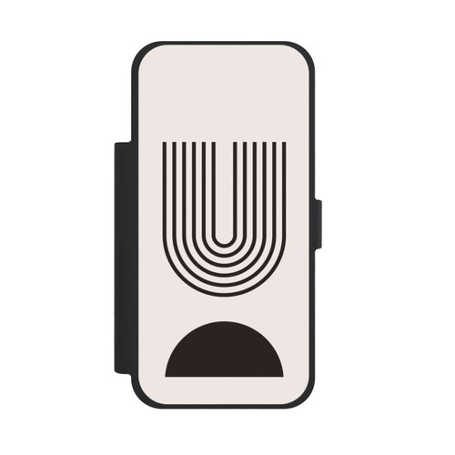 Apple iPhone 17 Pro Max NIVOflip Modern Art Black Lines