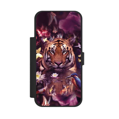 Apple iPhone 17 Pro Max NIVOflip Tiger Blumenrahmen
