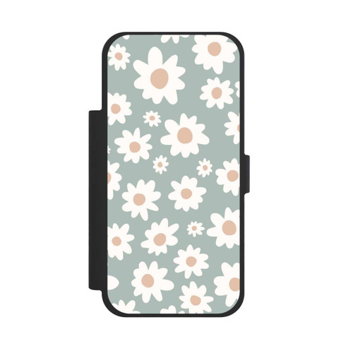 Apple iPhone 17 Pro Max NIVOflip Daisy Flower Seamless Pattern Green