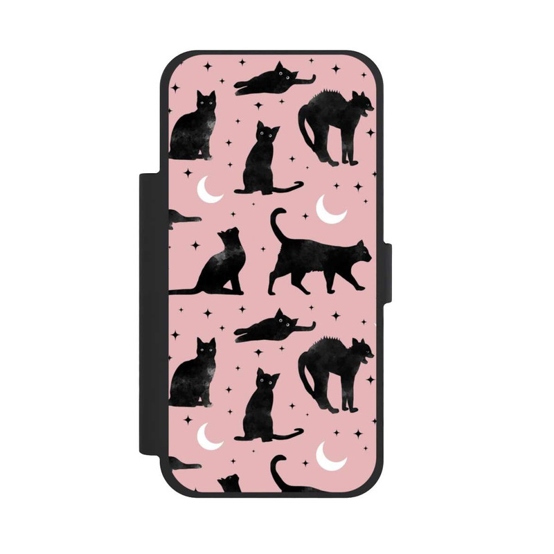 iPhone 17 Pro Max NIVOflip Katzen und Mond auf Rosa