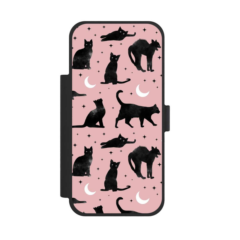 iPhone 17 Pro Max NIVOflip Katzen und Mond auf Rosa