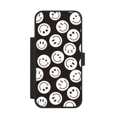 Apple iPhone 17 Pro Max NIVOflip Smiles Emotes Pattern Black And White