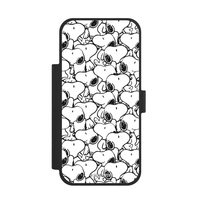 iPhone 17 Pro Max NIVOflip Snoopy Muster Schwarz und Weiß