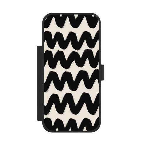 Apple iPhone 17 Pro Max NIVOflip Vagues Noires Pattern