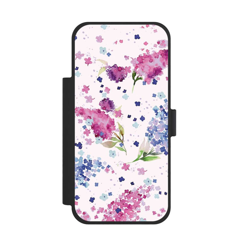 iPhone 17 Pro Max NIVOflip Hortensias Floraux Lilas Rose