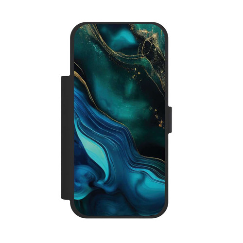 Apple iPhone 17 Pro Max NIVOflip Blue Gold Ink