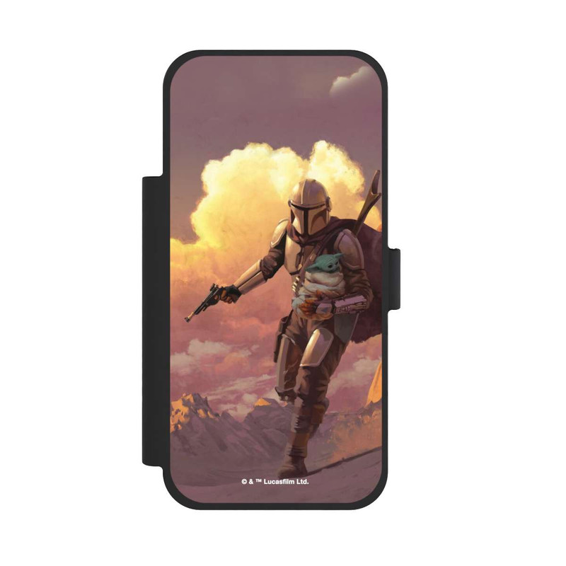 iPhone 17 Pro Max NIVOflip Der Mandalorianer und Grogu Sonnenguntergang Wolken