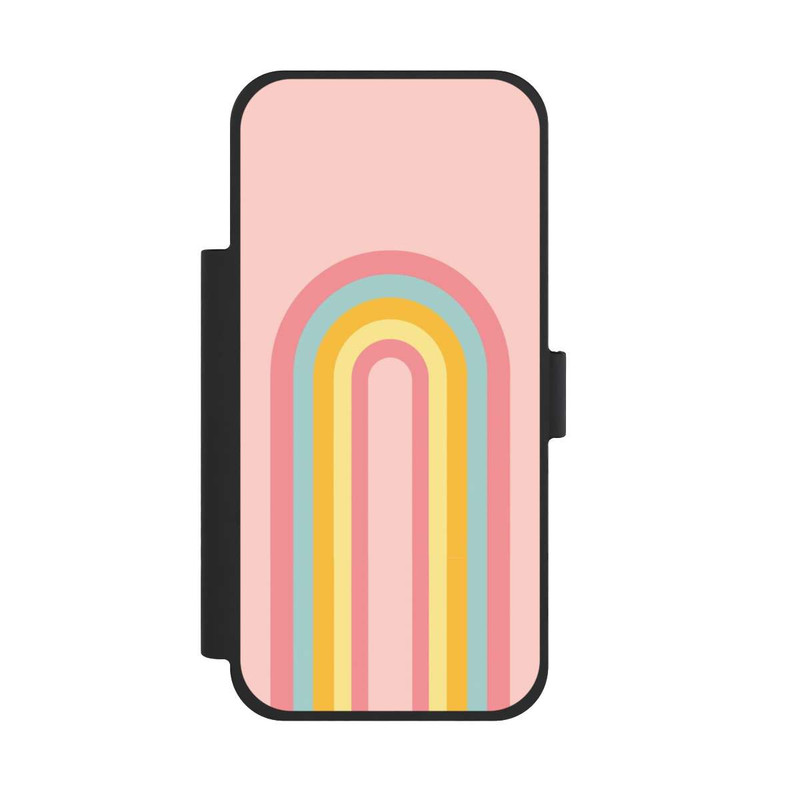 iPhone 17 Pro Max NIVOflip Rosa Pastell Regenbogen lang